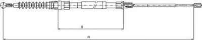 Textar 44006700 трос, стояночная тормозная система на SKODA OCTAVIA Combi (1Z5)