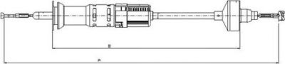 Textar 58001500 трос, управление сцеплением на VW GOLF III (1H1)