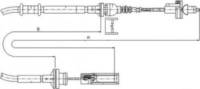 Textar 58005700 трос, управление сцеплением на FIAT BRAVO I (182)