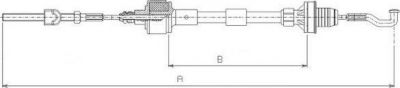 Textar 58007700 трос, управление сцеплением на OPEL CORSA B (73_, 78_, 79_)