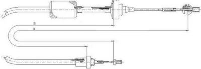 Textar 58011800 трос, управление сцеплением на RENAULT 9 (L42_)