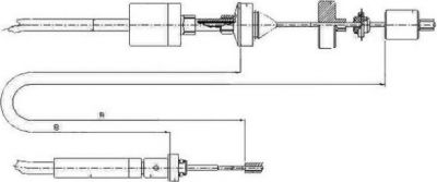 Textar 58012900 трос, управление сцеплением на RENAULT SCЙNIC I (JA0/1_)