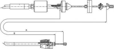 Textar 58013100 трос, управление сцеплением на NISSAN KUBISTAR фургон (X80)