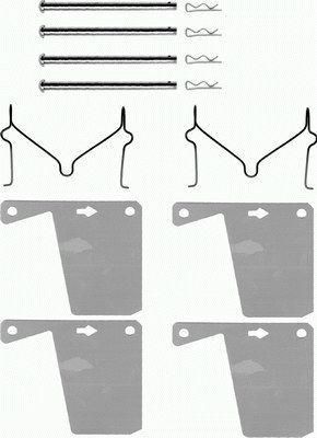 Textar 82012400 комплектующие, колодки дискового тормоза на FORD TAUNUS '80 (GBS, GBNS)