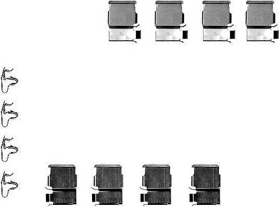 Textar 82050200 комплектующие, колодки дискового тормоза на TOYOTA LAND CRUISER 80 (_J8_)