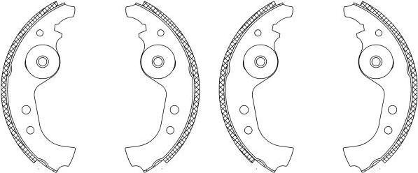 Textar 83005900 комплект тормозных колодок на FIAT UNO (146A/E)