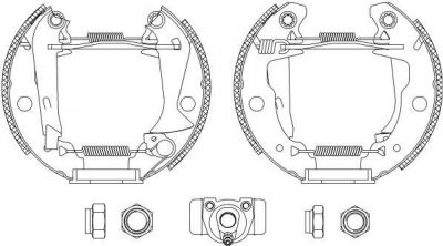 Textar 84029400 комплект тормозных колодок на TALBOT SAMBA (51A)