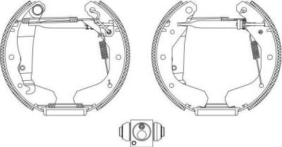 Textar 84033101 комплект тормозных колодок на OPEL KADETT E кабрио (43B_)