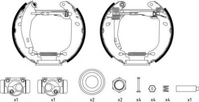 Textar 84045201 комплект тормозных колодок на PEUGEOT 306 (7B, N3, N5)