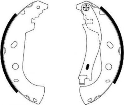 Textar 91053100 комплект тормозных колодок на FIAT MAREA Weekend (185)