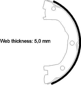 TEXTAR Комплект тормозных колодок, стояночная тормозная система (91059000)