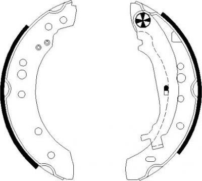 TEXTAR Колодки барабанные MITSUBISHI (91068800)