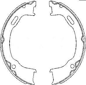 Textar 91073600 комплект тормозных колодок, стояночная тормозная с на JEEP CHEROKEE (KJ)