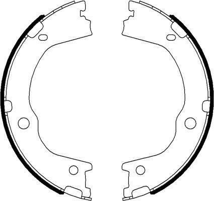 Textar 91075900 комплект тормозных колодок, стояночная тормозная с на HYUNDAI SANTA FE II (CM)