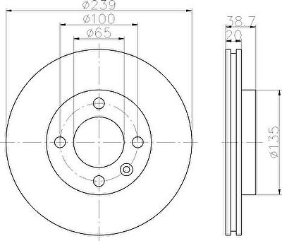 Textar 92012103 тормозной диск на AUDI 80 (81, 85, B2)