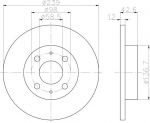 Textar 92039100 тормозной диск на ZAZ TAVRIA (1102)
