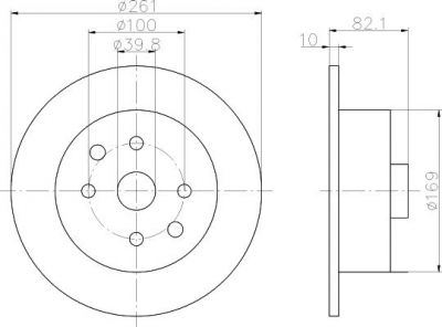 Textar 92042000 тормозной диск на OPEL VECTRA A (86_, 87_)