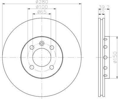 Textar 92043500 тормозной диск на VW PASSAT Variant (3A5, 35I)