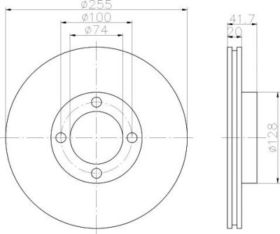 Textar 92043600 тормозной диск на TOYOTA LITEACE фургон (CM3_V, KM3_V)