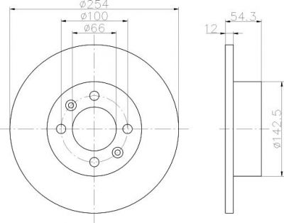Textar 92051500 тормозной диск на RENAULT 25 (B29_)
