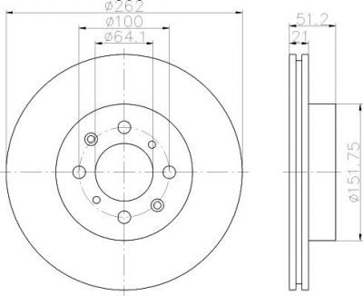 Textar 92051600 тормозной диск на HONDA ACCORD III (CA)