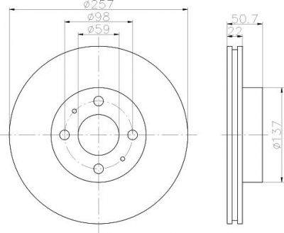 Textar 92052100 тормозной диск на FIAT CROMA (154)