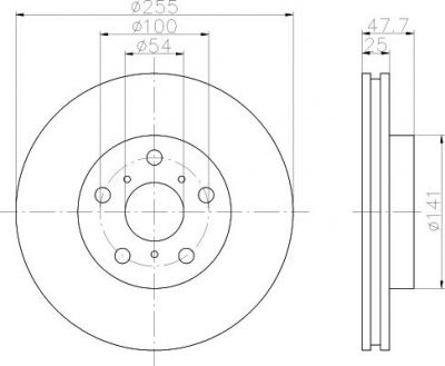 Textar 92052900 тормозной диск на TOYOTA CAMRY Station Wagon (_V2_)