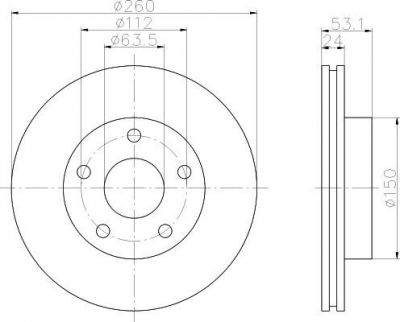 Textar 92067700 тормозной диск на FORD SCORPIO I (GAE, GGE)