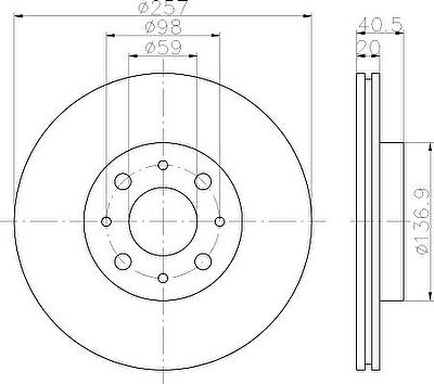 Textar 92068503 тормозной диск на ALFA ROMEO 146 (930)