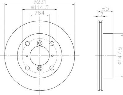 Textar 92069000 тормозной диск на GEO METRO