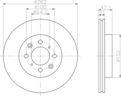 Textar 92078000 тормозной диск на HONDA CONCERTO седан (HWW)