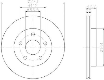 Textar 92092500 тормозной диск на FORD SCORPIO I (GAE, GGE)