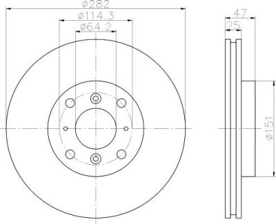 Textar 92110100 тормозной диск на HONDA ACCORD VI (CG, CK)