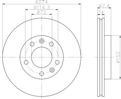 Textar 92114900 тормозной диск на KIA CARNIVAL I (UP)