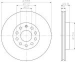 TEXTAR Диск торм. AUDI/VW/SKODA GOLF 5/OCTAVIA/PASSAT перед. вент. 1 шт (min 2 шт) (92120803)