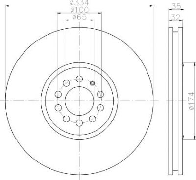 Textar 92161410 тормозной диск на VW GOLF IV (1J1)