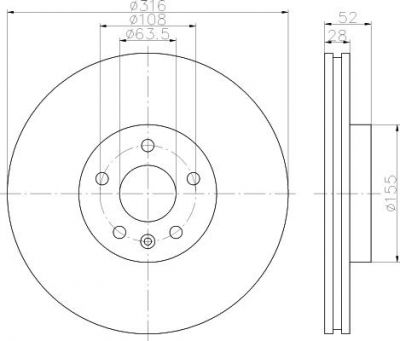 Textar 92162300 тормозной диск на VOLVO V70 III (BW)