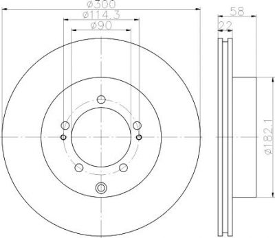 Textar 92170603 тормозной диск на MITSUBISHI LANCER VI (CJ-CP_)