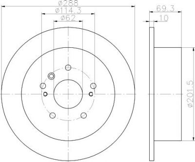 Textar 92171603 тормозной диск на LEXUS RX (MHU3_, GSU3_, MCU3_)