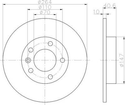 Textar 92186403 тормозной диск на OPEL CORSA D