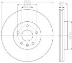 Textar 92187003 тормозной диск на OPEL INSIGNIA
