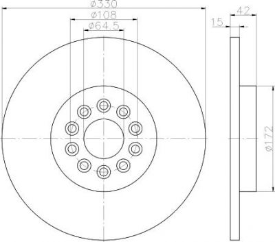 Textar 92221403 тормозной диск на JAGUAR S-TYPE (CCX)