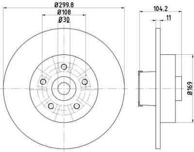 Textar 92252903 тормозной диск на RENAULT MEGANE II (BM0/1_, CM0/1_)