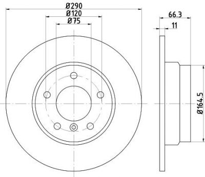 Textar 92261003 тормозной диск на 1 (F20)