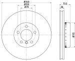 Textar 92264925 тормозной диск на 1 (F20)
