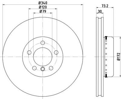 Textar 92264925 тормозной диск на 1 (F20)