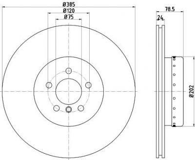 Textar 92266625 тормозной диск на X6 (E71, E72)