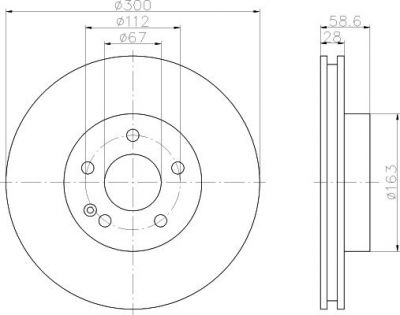 Textar 93123400 тормозной диск на MERCEDES-BENZ VIANO (W639)