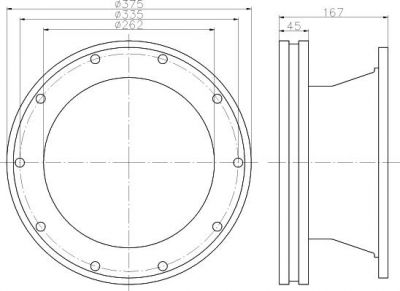 Textar 93192500 тормозной диск на RENAULT TRUCKS Midlum