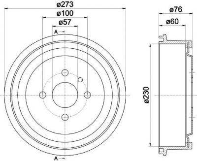 Textar 94003700 тормозной барабан на OPEL KADETT E Combo (38_, 48_)